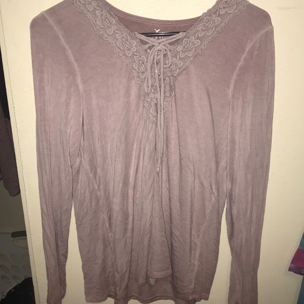 Long sleeve blush shirt